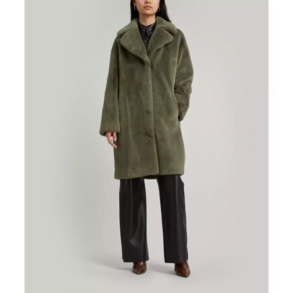 Stand Studio Camille Cocoon Faux-Fur Coat- - Picture 1 of 7